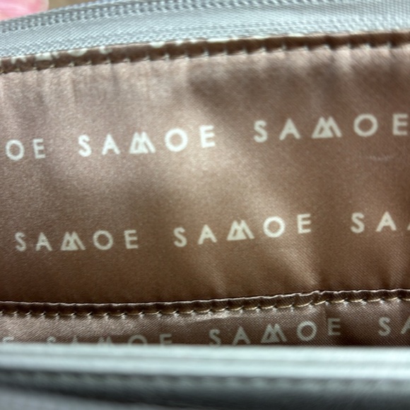 Samoe Style East/West Shopper Handbag/Shoulder Bag Faux Leather Neutral Soft - Picture 11 of 13